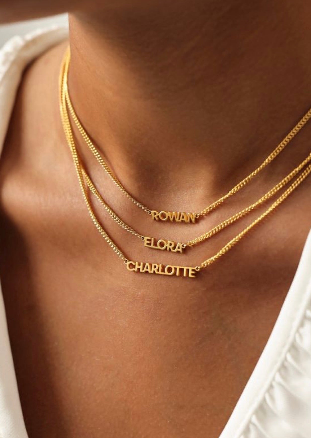 Multiple Custom Name Necklace