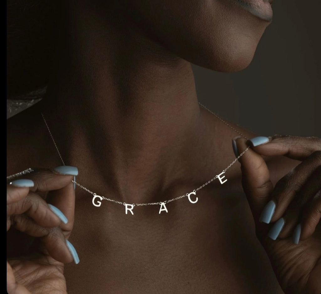 Letter Style Name Necklace