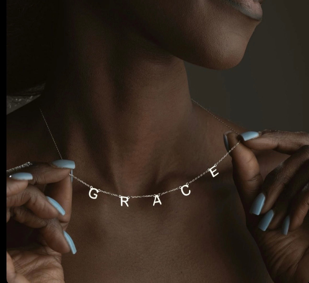 Letter Style Name Necklace