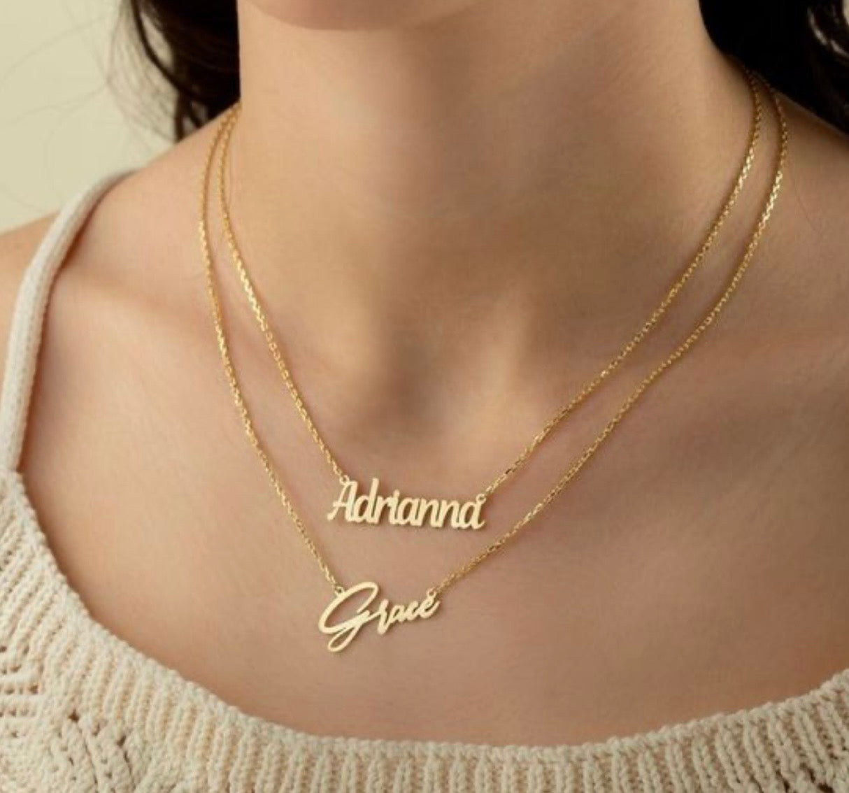 Multiple Custom Name Necklace
