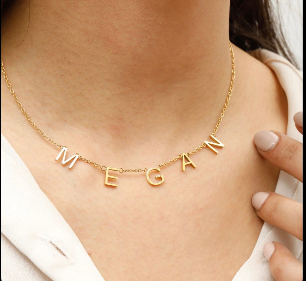 Letter Style Name Necklace