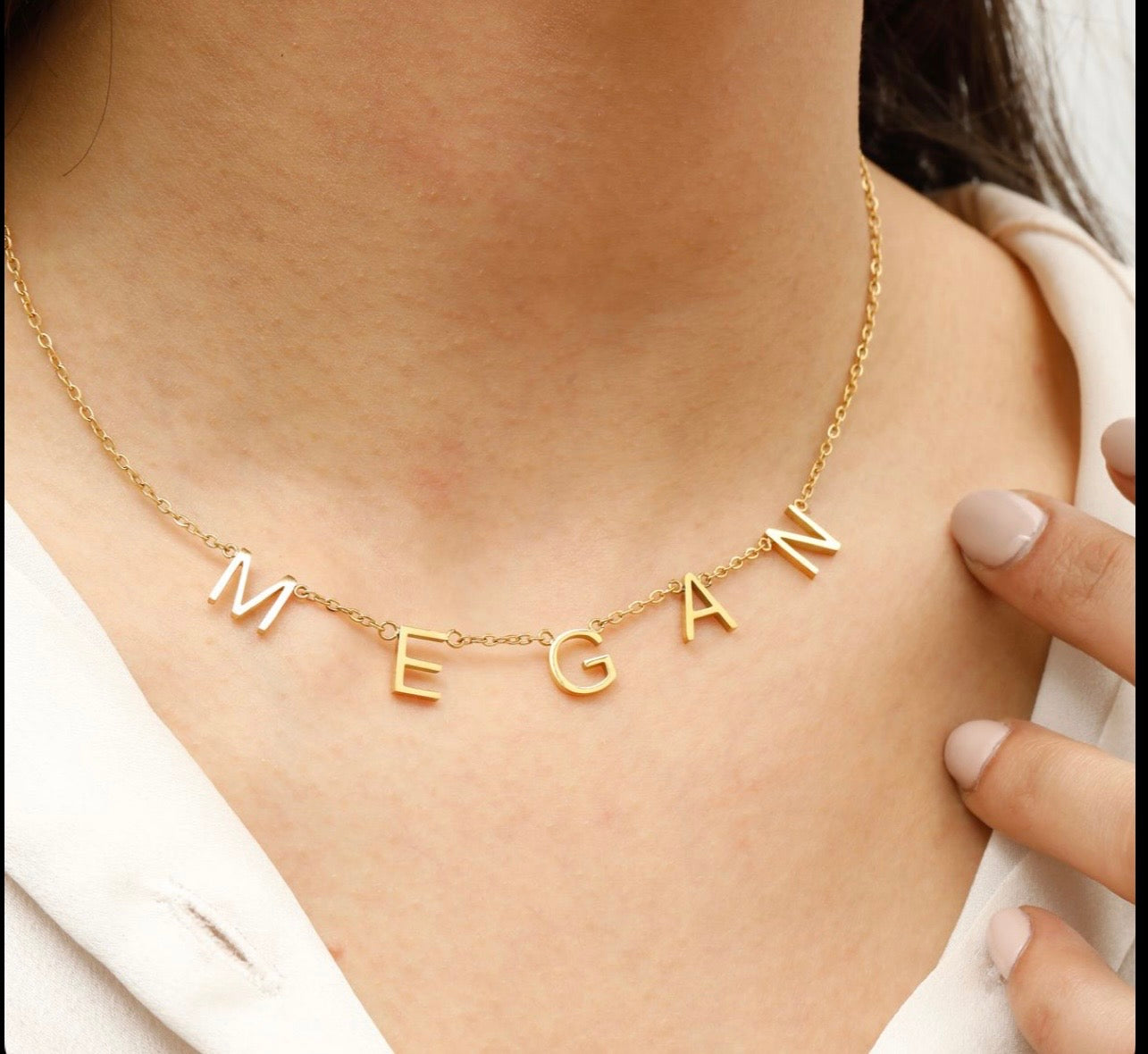 Letter Style Name Necklace