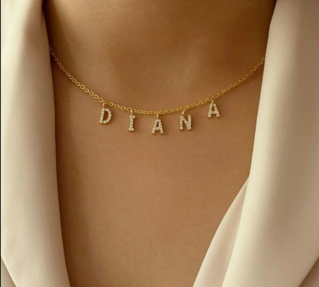 Letter Style Name Necklace