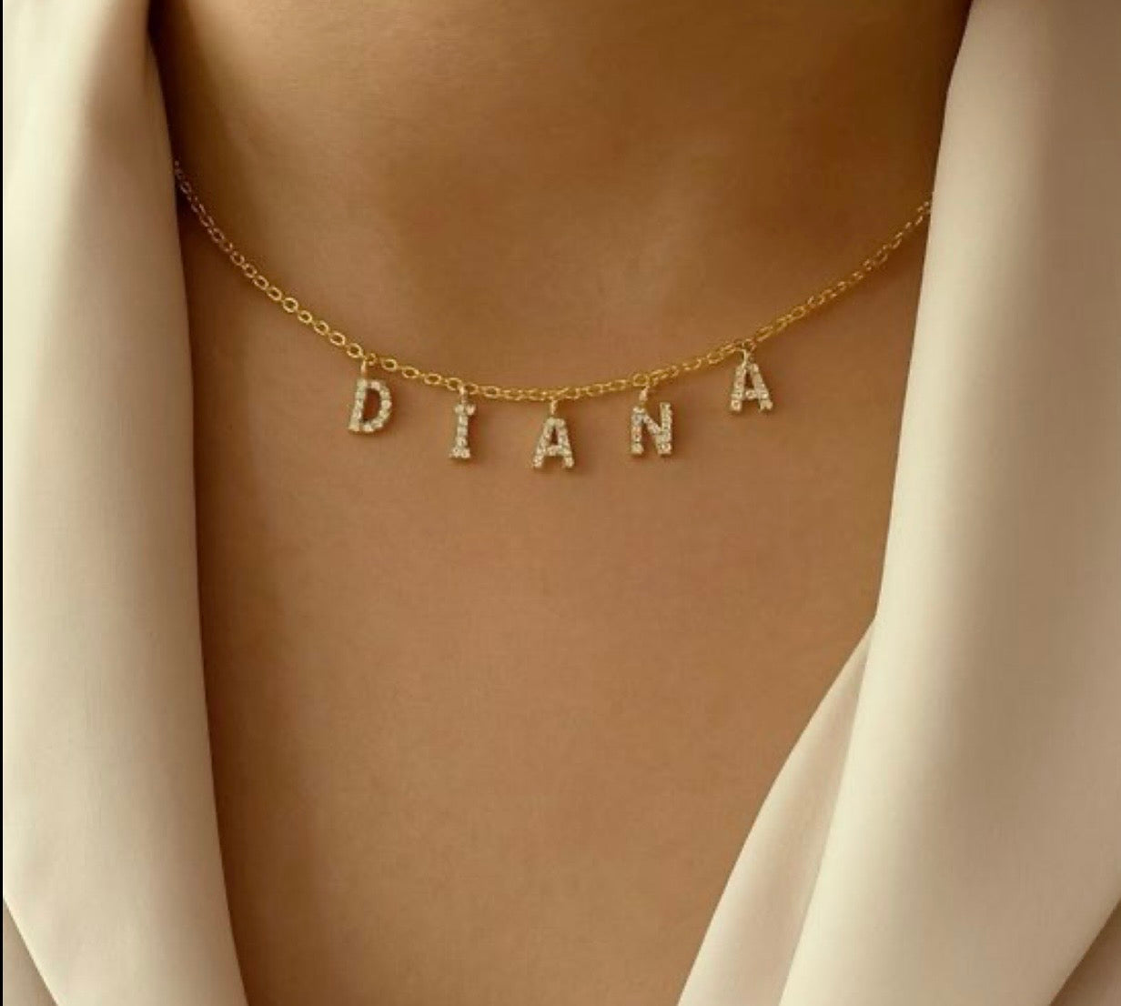 Letter Style Name Necklace