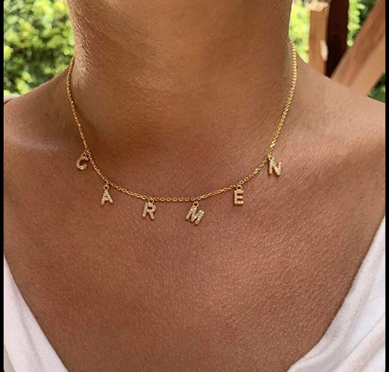 Letter Style Name Necklace