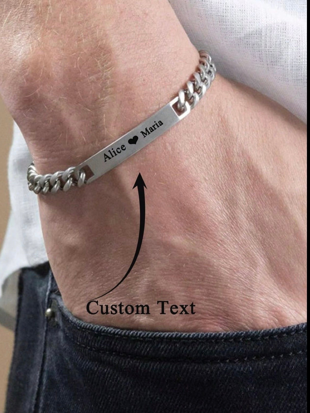 Custom Engraving Bracelate