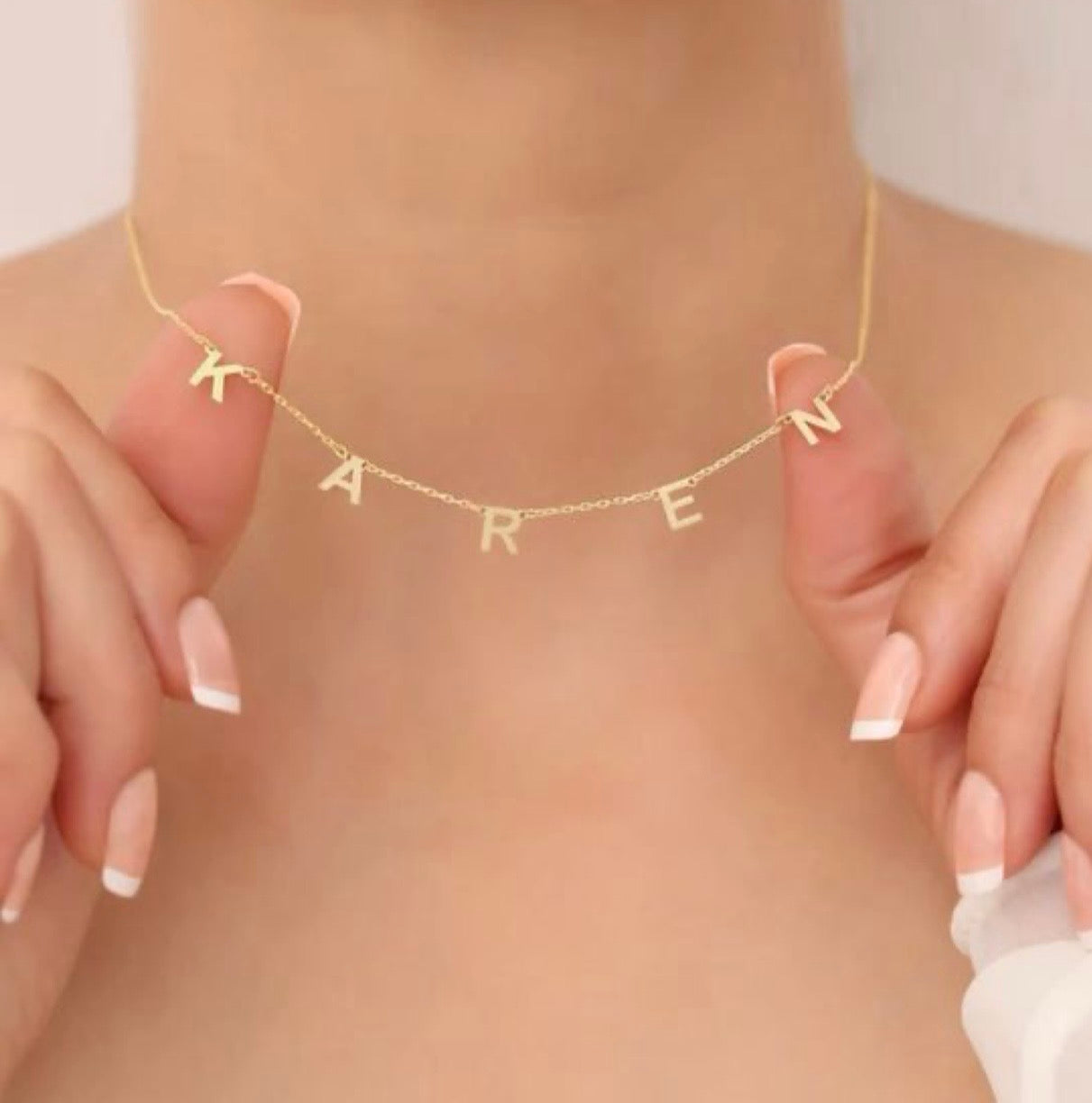 Letter Style Name Necklace